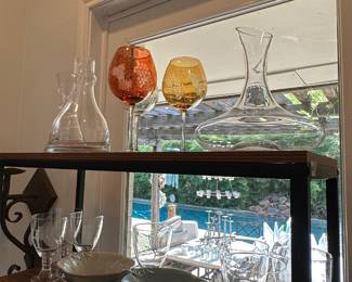 BEAUTIFUL glass decanters, stemware and more!