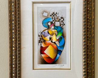 David Schluss Serigraph "Le Couple" - signed and numbered 75/350