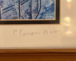 P. Fenan - signed lithograph