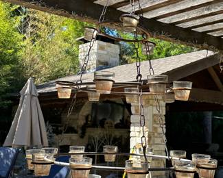 Hanging Votive Candle Chandelier