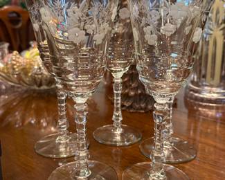 Vintage stemware
