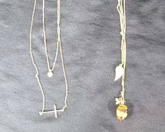 Two Double Chain Necklaces