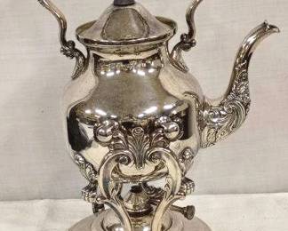 Silverplate Teapot with Stand and Warmer