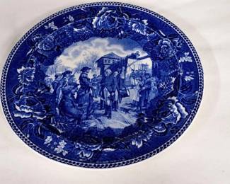 Blue Wedgewood Plate