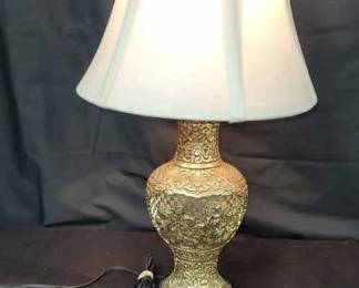 Gold Asian Table Lamp