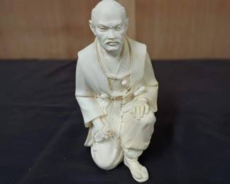 Alabaster Japanese Samurai Geiko	