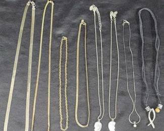 Eight Costume Necklaces