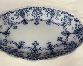 Flow Blue "Virginia" Plate