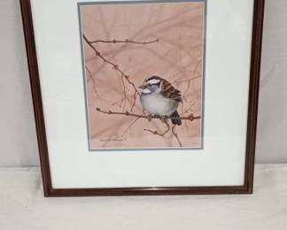 Russell Cobane Signed Bird Art