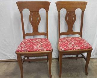 Pair of Oak Chairs