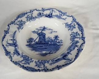 Delph Flow Blue Soup Plate