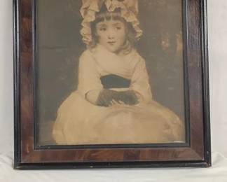 French Style Framed Print of Girl