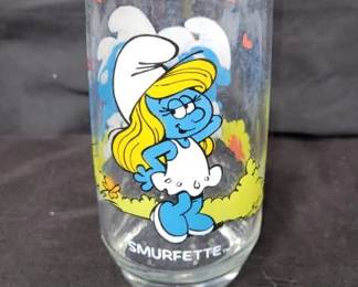 1982 Smurfette Glass