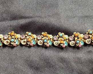 Vintage Rhinestone Bracelet by Art	
