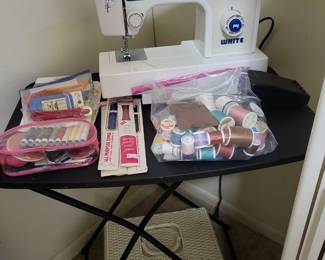 White sewing machine