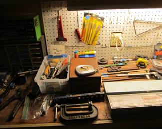 Lots of tools of every kind from a lifetime of collecting. Stanley, Craftsman, Ryobi, Black n Decker, Husky, Duracraft, and more. Lots of power tools, hand tools, cabinets, tool cabinets, VTG items, yard tools, and more!