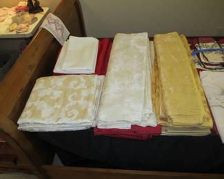 Incredible linens, some are vintage