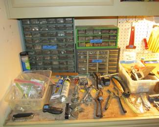 Lots of tools of every kind from a lifetime of collecting. Stanley, Craftsman, Ryobi, Black n Decker, Husky, Duracraft, and more. Lots of power tools, hand tools, cabinets, tool cabinets, VTG items, yard tools, and more!