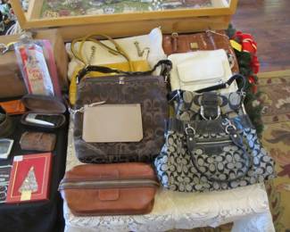 Beautiful designer Coach purses