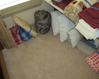 Incredible linens, some are vintage