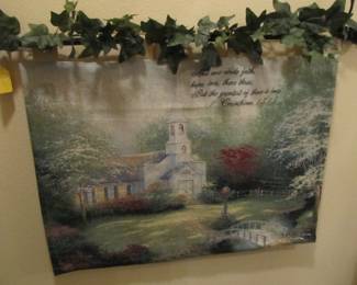 Thomas Kinkade wall hanging