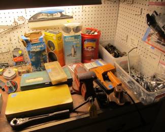 Lots of tools of every kind from a lifetime of collecting. Stanley, Craftsman, Ryobi, Black n Decker, Husky, Duracraft, and more. Lots of power tools, hand tools, cabinets, tool cabinets, VTG items, yard tools, and more!