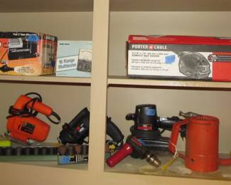 Lots of tools of every kind from a lifetime of collecting. Stanley, Craftsman, Ryobi, Black n Decker, Husky, Duracraft, and more. Lots of power tools, hand tools, cabinets, tool cabinets, VTG items, yard tools, and more!
