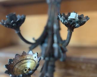 Antique cast iron sconce