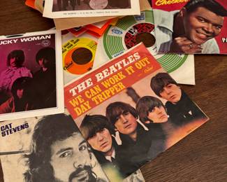 Large 45 record collection