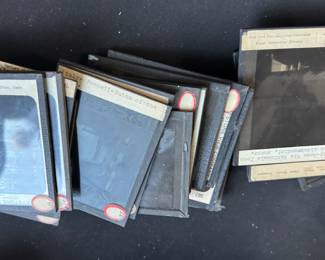 Antique Magic Lantern glass slides