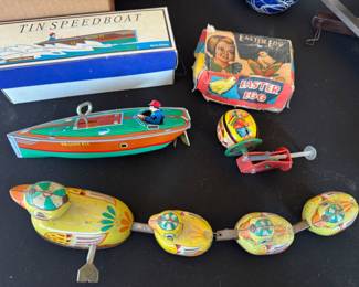 Vintage tin toys
