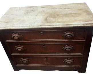 Antique Marble Top Dresser