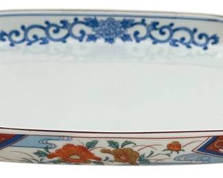 Gumps Oval Porcelain Serving Platter