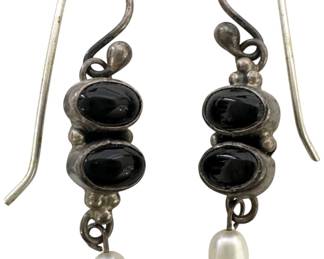 Possibly Silver Dangle Earrings