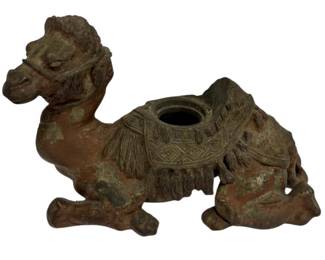 Antique CamelShaped Inkwell