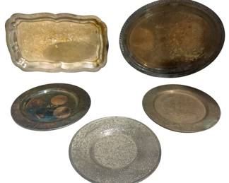 Small Silver Plated Plates