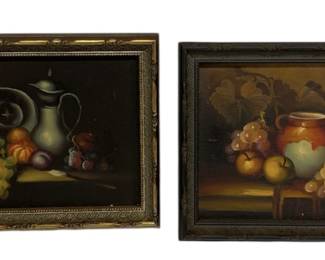 Vintage Framed StillLife Oil Paintings