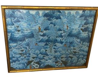 Vintage Gold Framed Balinese Print