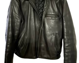 Black Leather Johnson Leathers Jacket