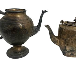 2 Silver Plated Teapots