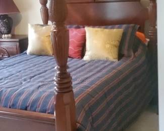 Queensize Headboard Bed and Footboard