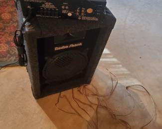 Radio Shack Speaker, amplifier and microphone