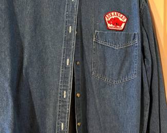Blue Jean shirt w/Razorback