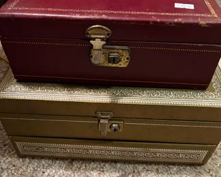 Vintage jewelry boxes