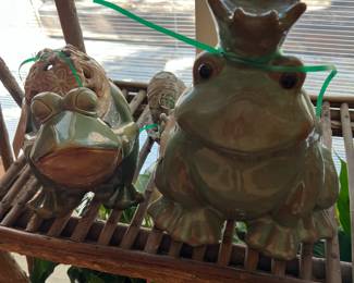 Frog, plants