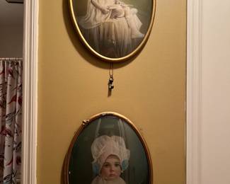 Vintage framed family pictures