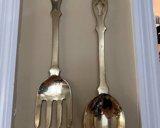 Spoon and Fork hanging set