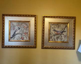 Framed Bird prints