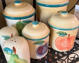Pottery Canister Set