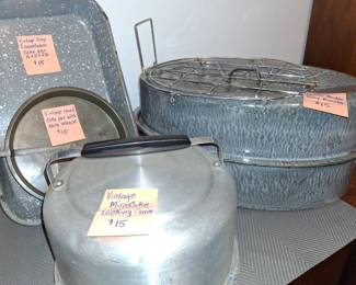 Vintage cooking pieces.